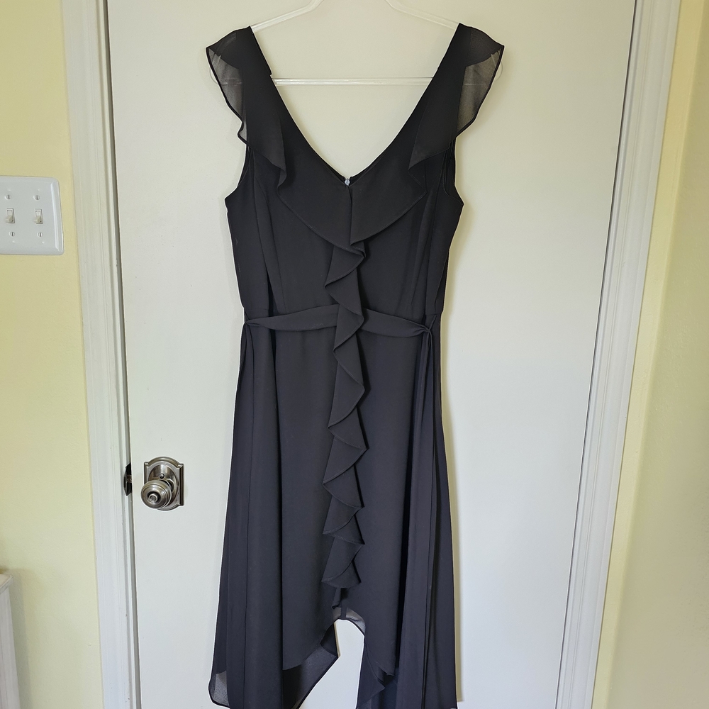 Elegant Black Ruffle Dress